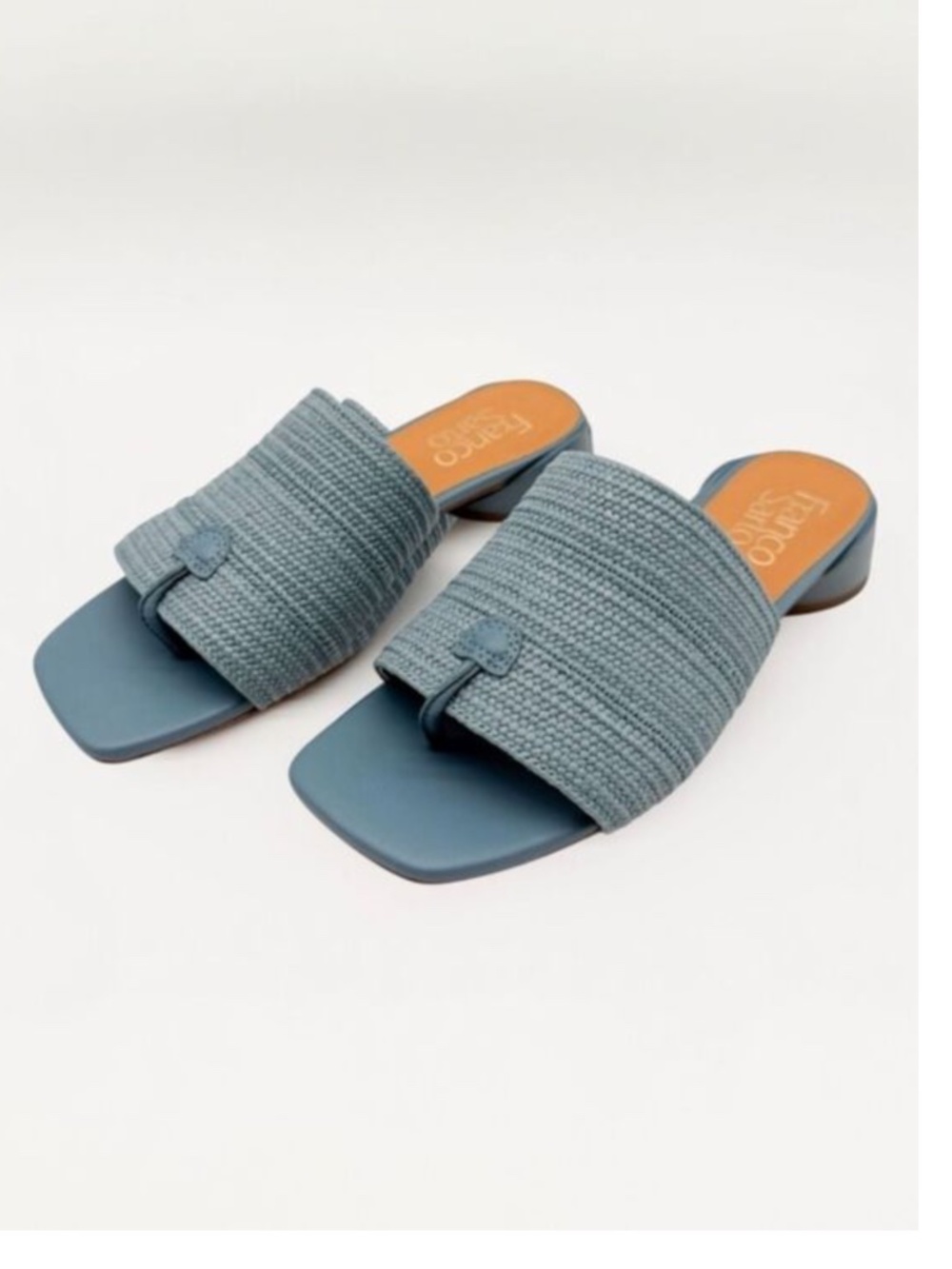 Dusty Blue Woven Sandal